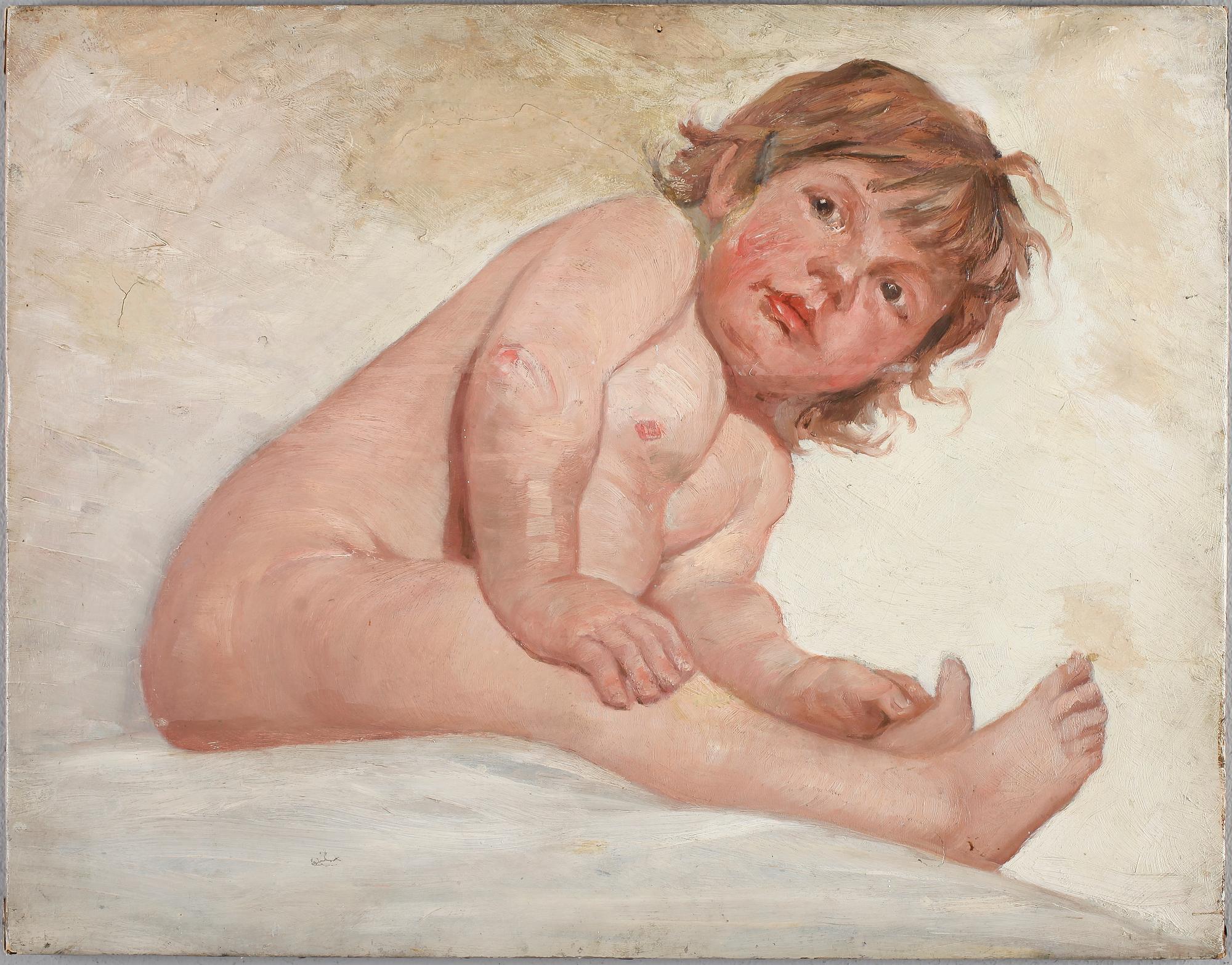 JULIUS KRONBERG, tillskriven, olja på papp, ej signerad.