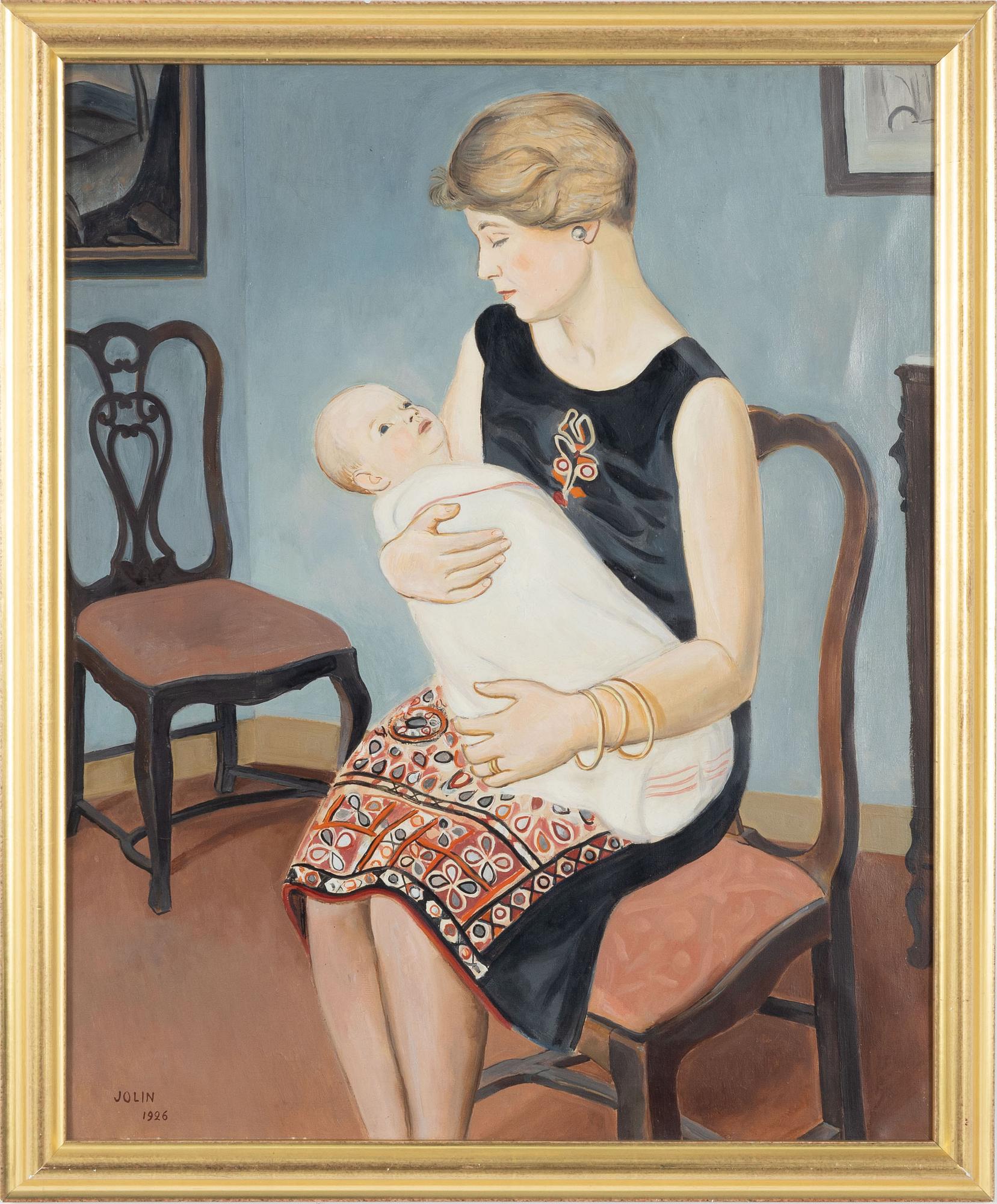 Einar Jolin, olja på duk, signerad och daterad 1926.