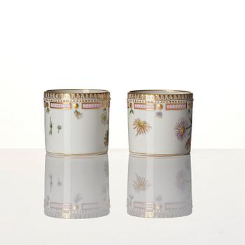 A Royal Copenhagen 'Flora Danica' service for two, Denmark, 20th century. (12 pieces).