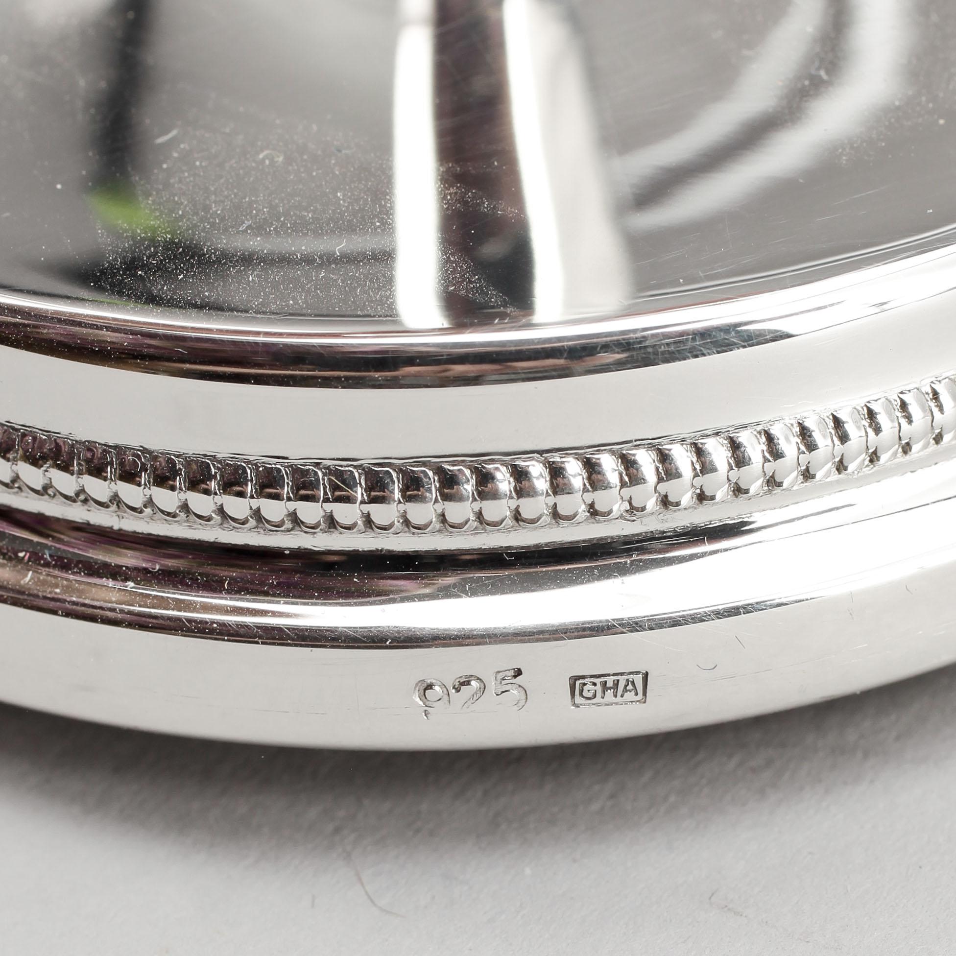 LJUSSTAKAR, 2 st, silver, bla GAB, Stockholm 1966.