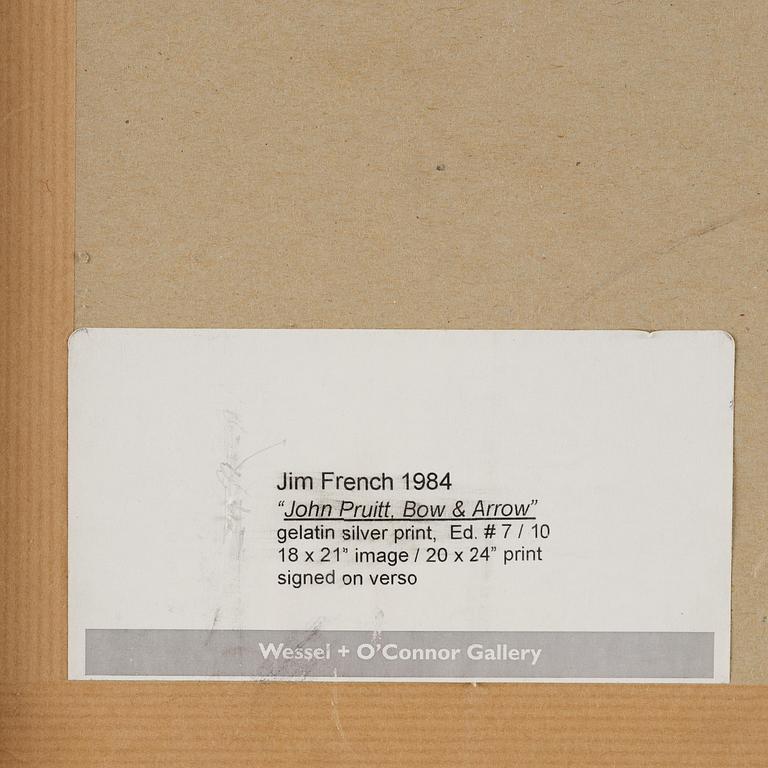 Jim French, "John Pruitt, Bow & Arrow", 1984.