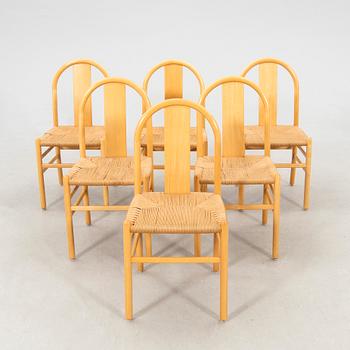 Annig Sarian chairs, 6 pieces "Thalia" Tisettanta Italy.