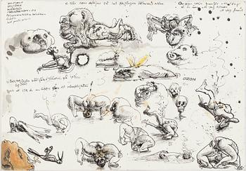 ULF RAHMBERG, Mixed media, signed and dated MMI.