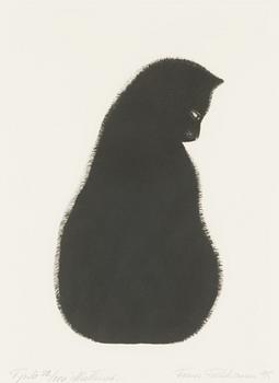 Frans Toikkanen, etsaus, signeerattu ja päivätty -85, numeroitu Tpl'a 92/100.