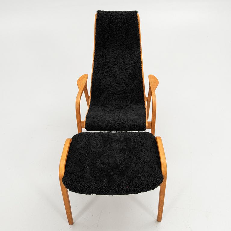 Yngve Ekström, armchair with footstool, "Lamino", Swedese, 2007.