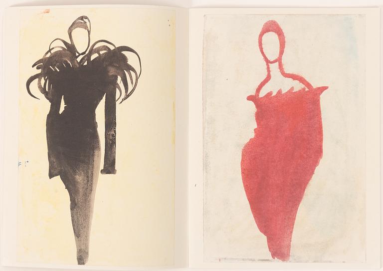 Mats Gustafson, "Watercolours", häfte utgivet av Galerie Bartsch & Chariau, München, 1993. Numrerad 293/600.