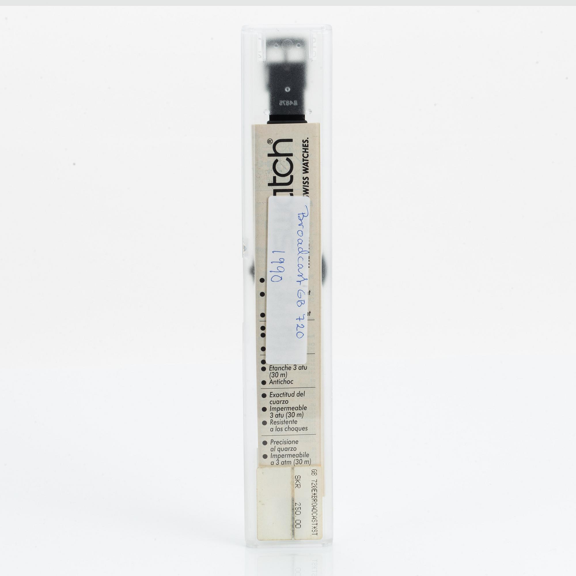 Swatch, Broadcast, wristwatch, 34 mm.