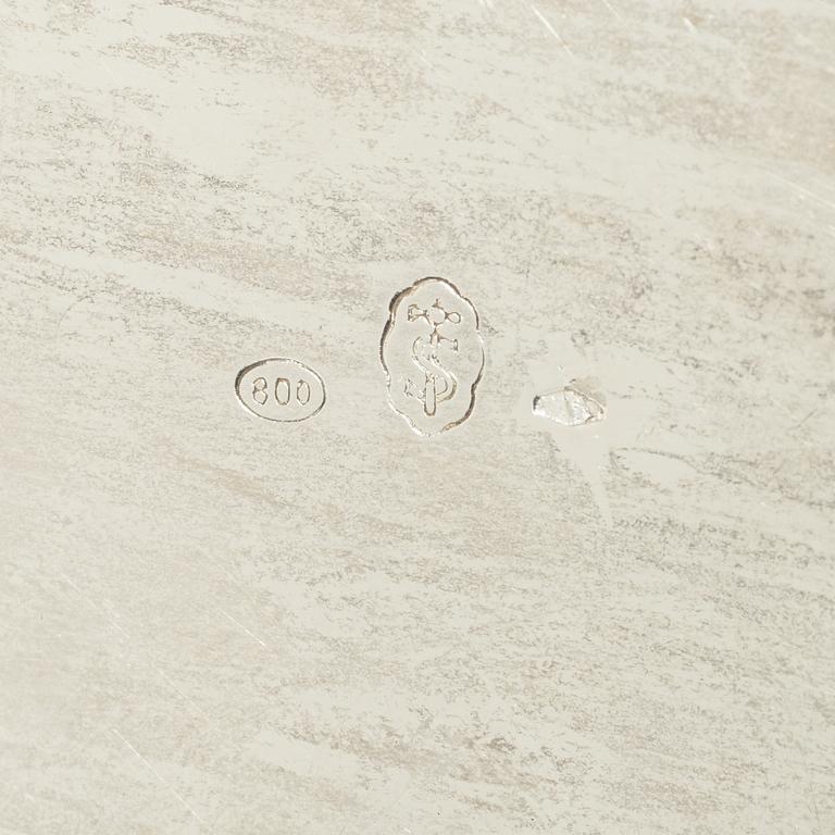 An italian silver tray, 1934-1944.