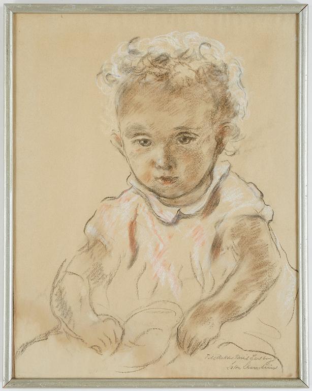 LOTTE LASERSTEIN, blandteknik på papper, signerad.