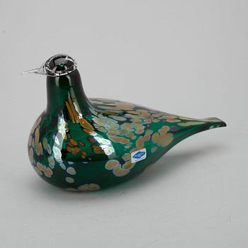 FÅGEL, glas, "Pekkasiini" signerad O.Toikka, Nuutajärvi.