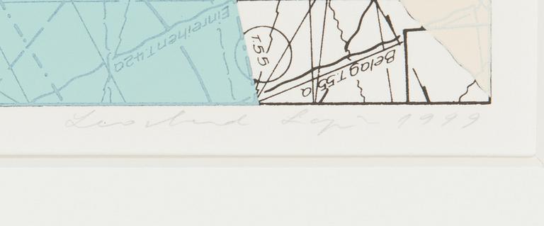 Leonhard Lapin, serigrafi, 2 st, signerade och daterade 1999, numrerade 3/21.