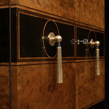 Otto Schulz, a pair of Swedish Grace cabinets for Boet, Gothenburg 1930's.