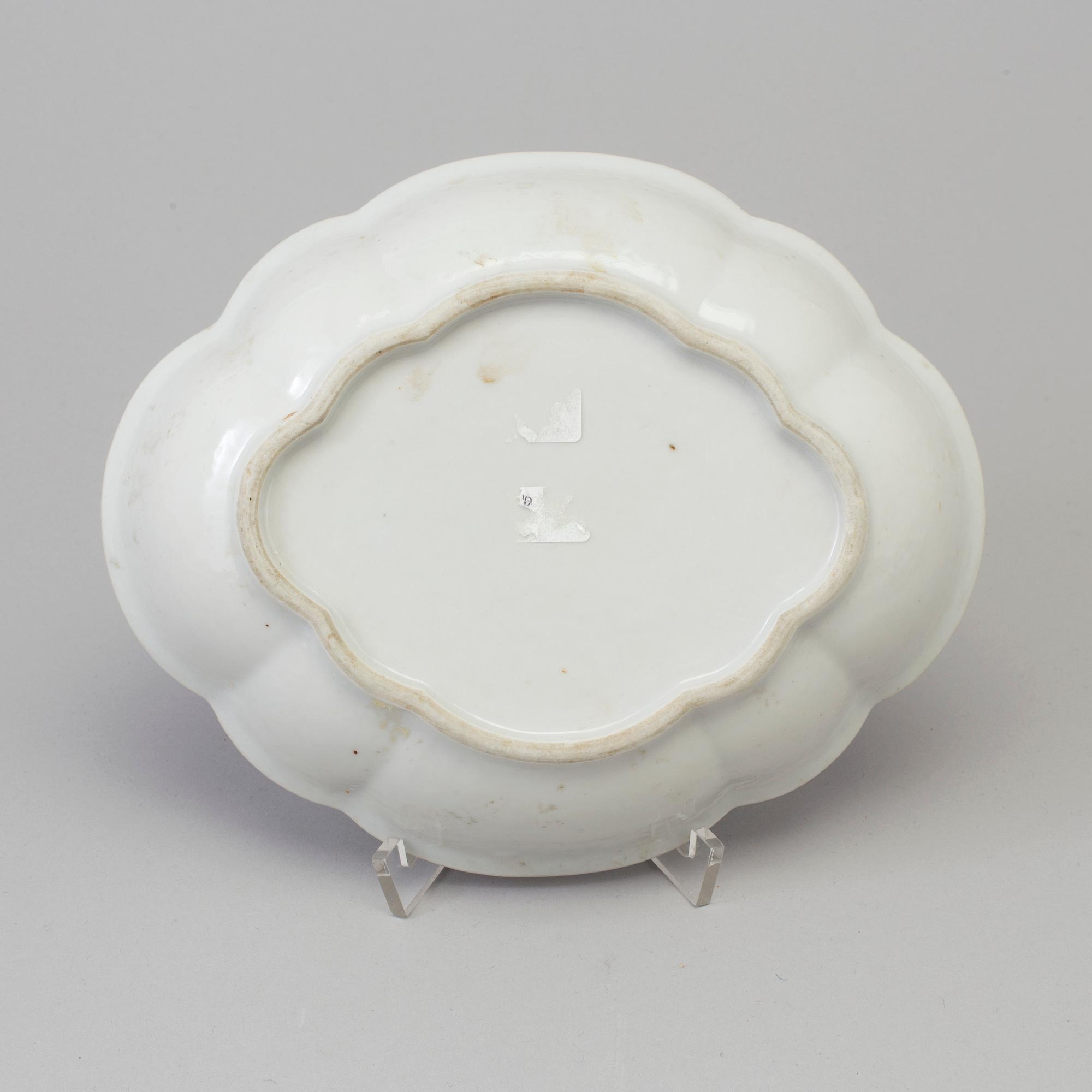 FAT, kompaniporslin. Qingdynastin, Qianlong (1736-95).