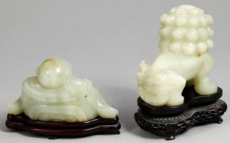 FIGURER, 2st, jade. Kina, 1900-tal.