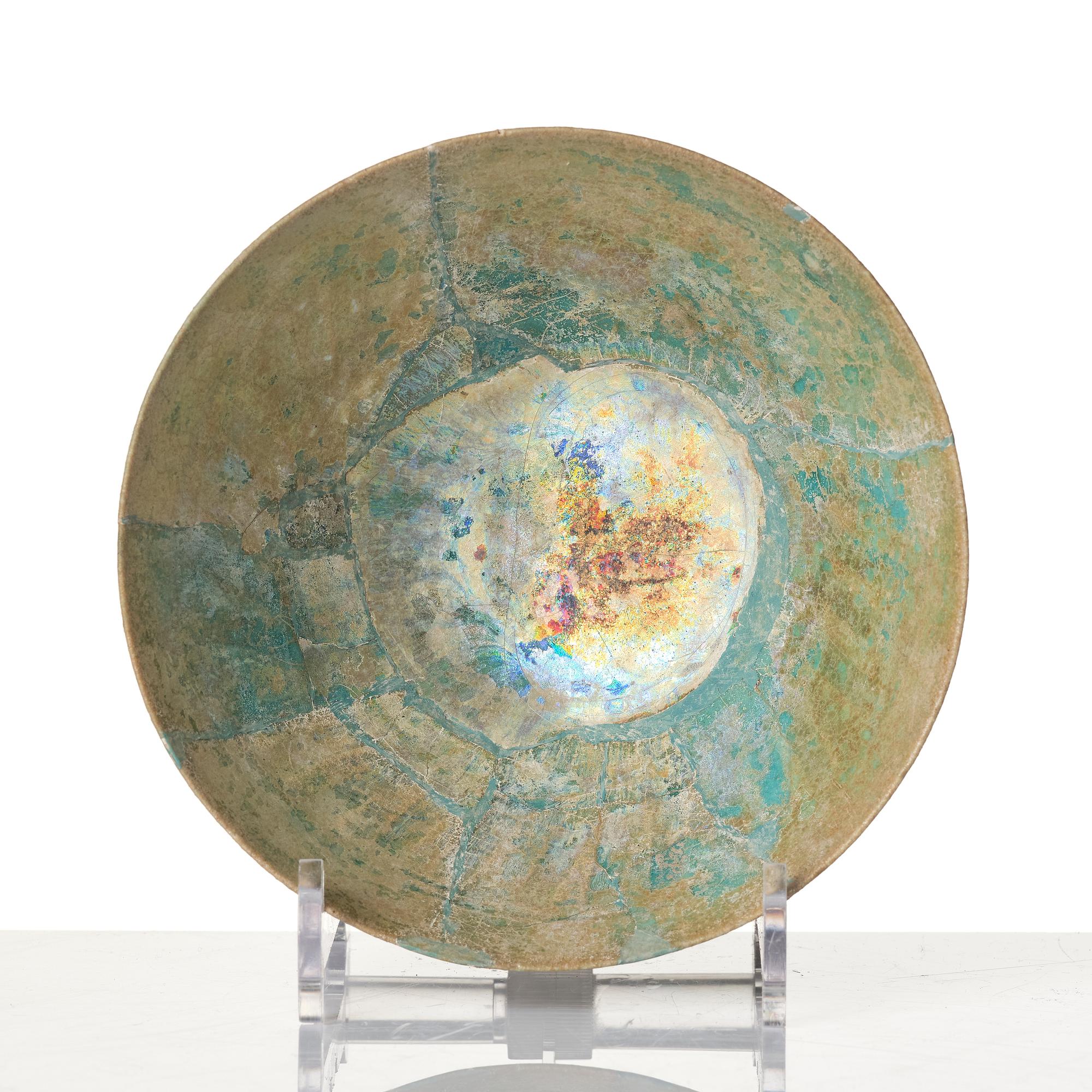 Skål, lergods med lysterdekor, Keshan, Persien, 1200/-1300-tal.