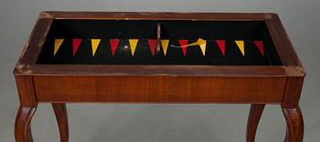 SPELBORD, mahogny, nyrokoko 1800-talets senare hälft.