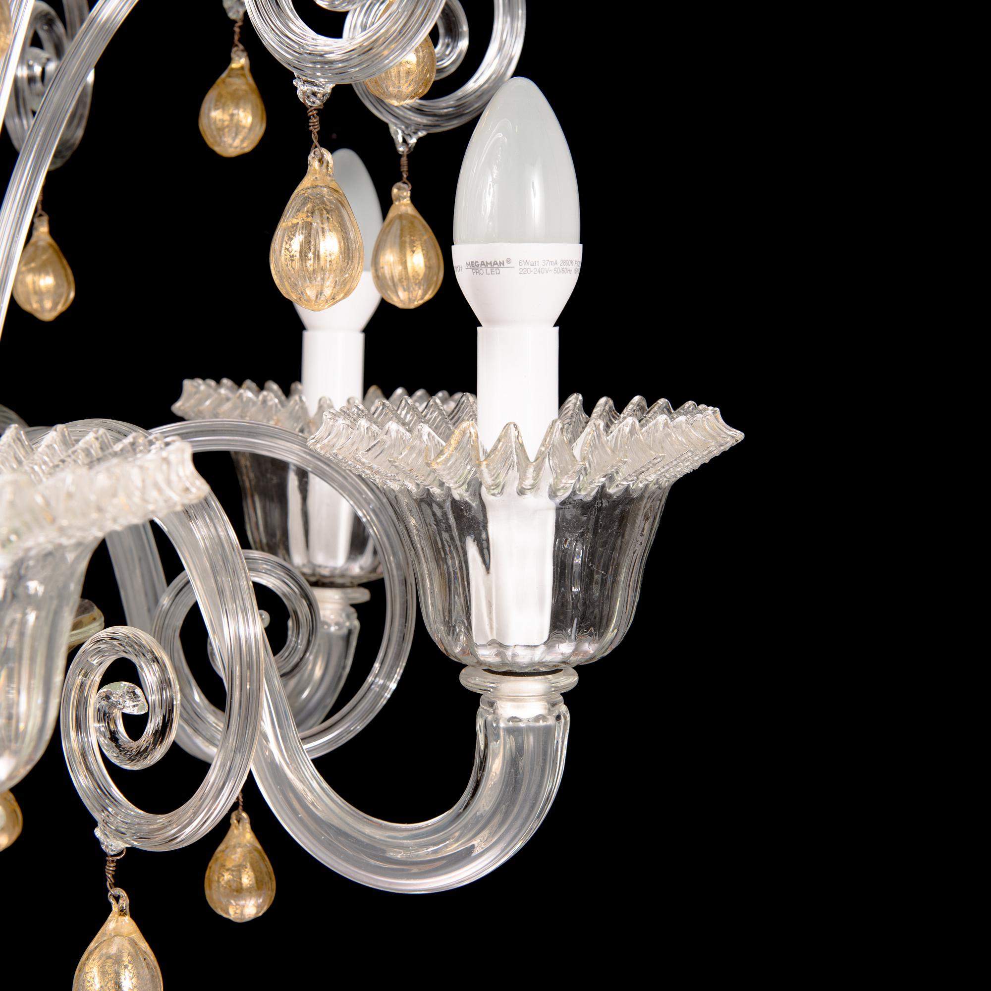 A Murano chandelier, latter half of the 20th century.