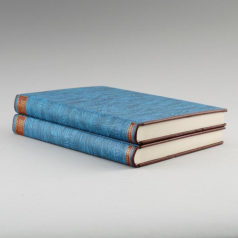 BOKVERK, 2 st, "Picasso Peintre-Graveur" av Bernhard Geiser, 1955 respektive 1968.