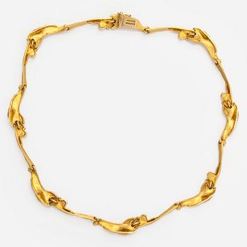 Björn Weckström, Collier, "Mariehand", 18K guld, Lapponia 1991.