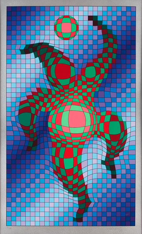 Victor Vasarely, "Clown med boll".