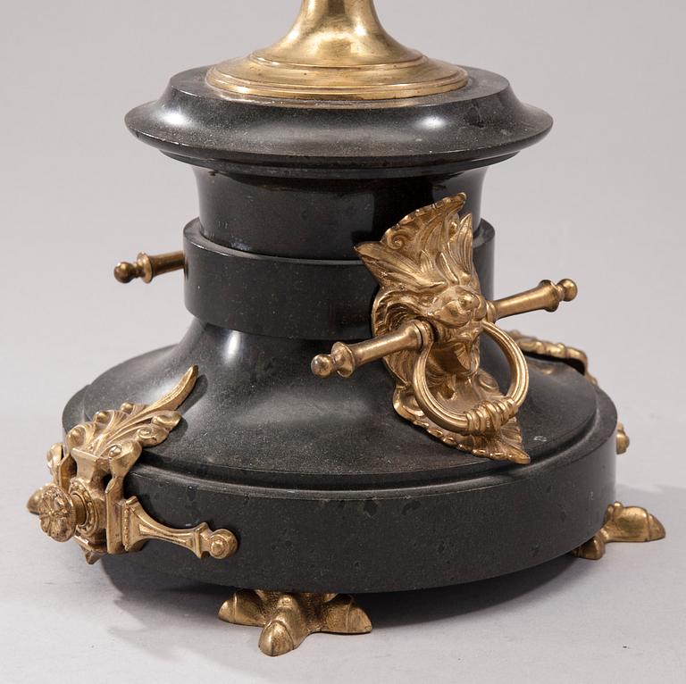 KANDELABER, FÖR 6 LJUS, empirestil, 1800-talets slut.