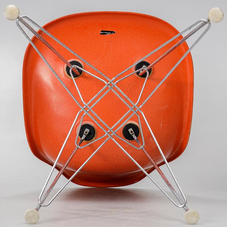 Charles & Ray Eames, chairs, 6 pcs, "DSR Plastic Chair", Herman Miller.