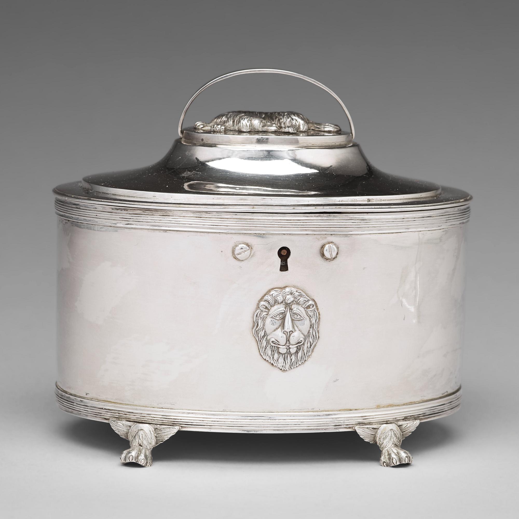 Johan Fredrik Masman, sockerskrin, silver, Stockholm 1814.