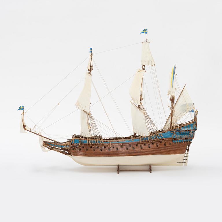 Model ship, the Royal Ship Vasa, around the year 2000.