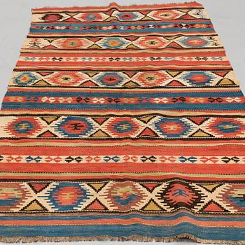 A CARPET, old Shasavan kilim, ca 260 x 125-128 cm.