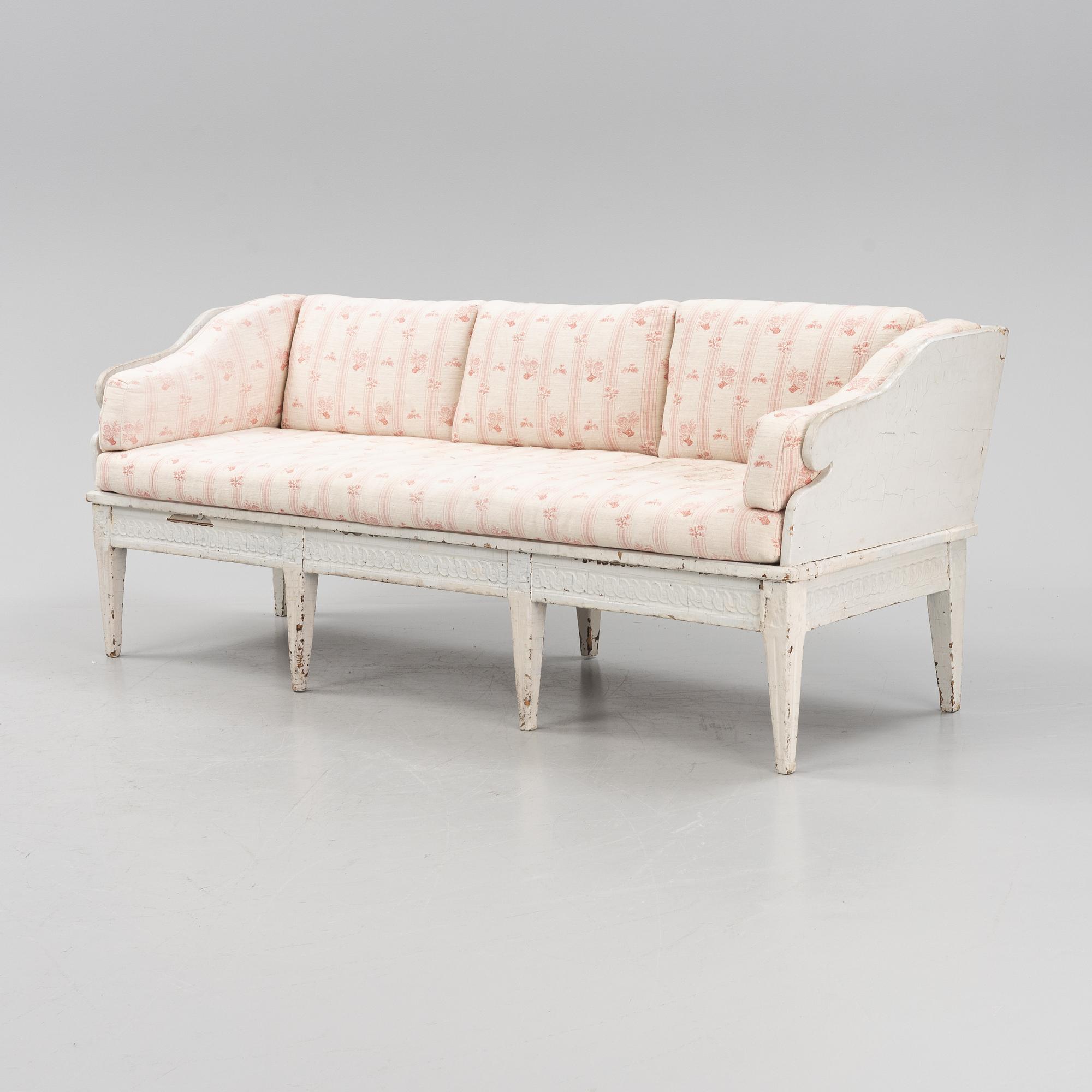 a gustavian sofa from the second half of the 18th century.