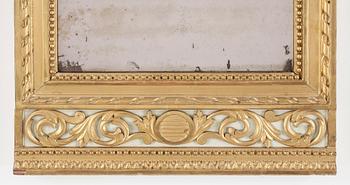 SPEGEL, gustaviansk, Stockholms hallstämpel, daterad 1798?.