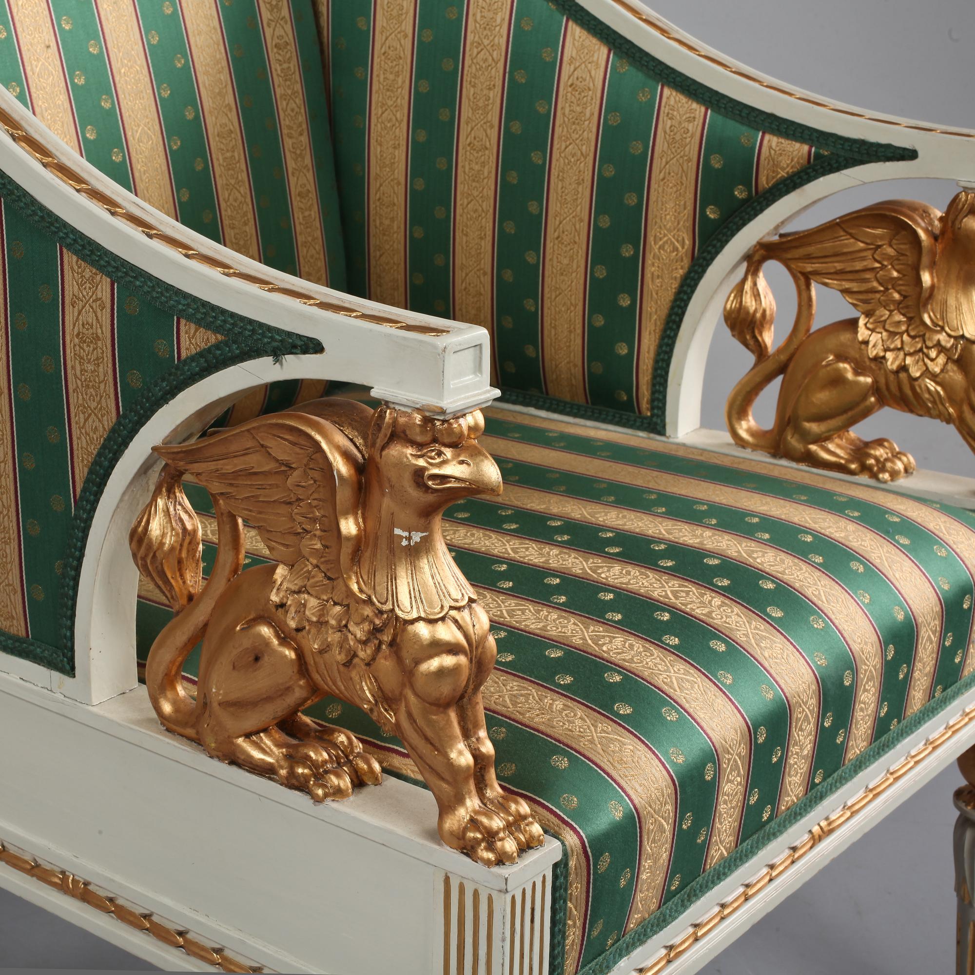 FÅTÖLJER, ett par, empirestil, 1900-talets första hälft.