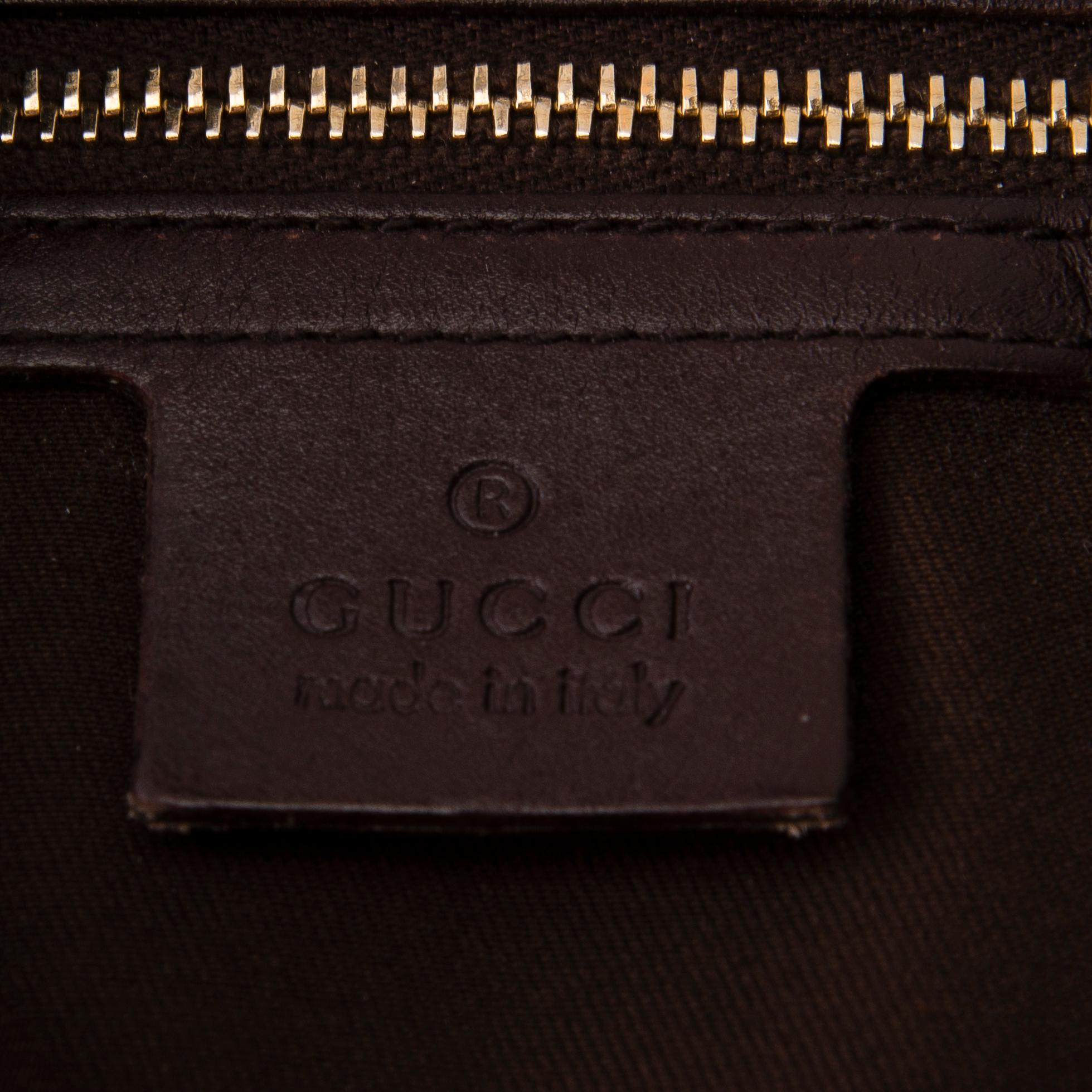 GUCCI Guccissima Leather Jackie Hobo Bag.