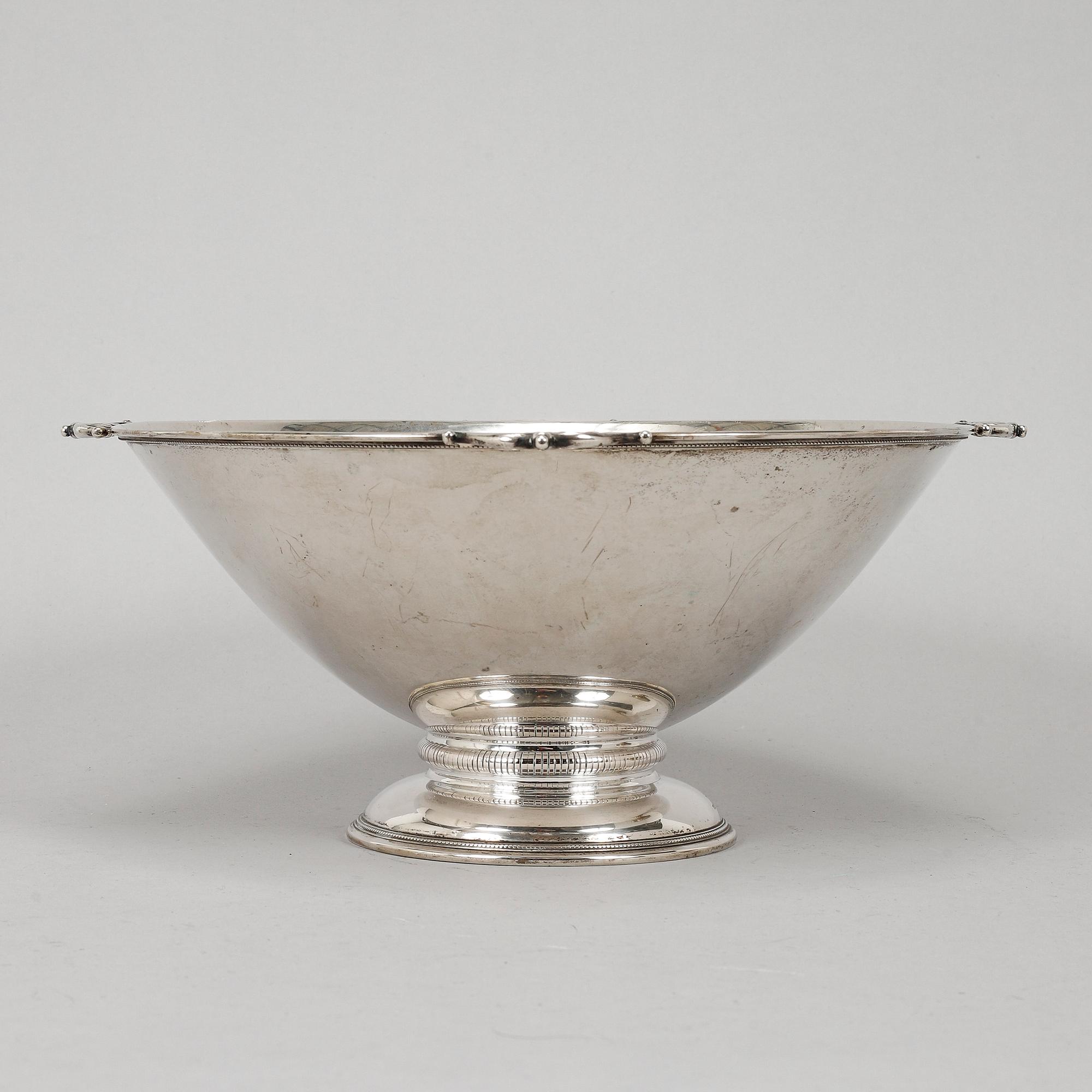 CG Hallberg, skål, silver, Stockholm 1931.