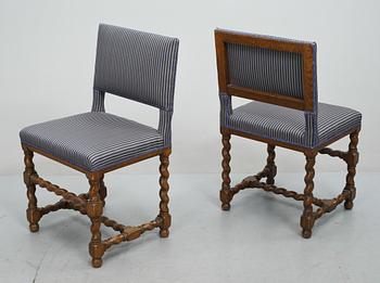 STOLAR, 12 st, barockstil, 1900-tal.