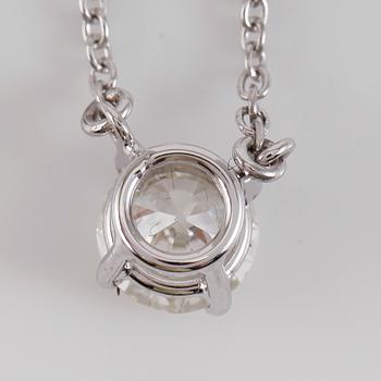 COLLIER, 18K vitguld och diamant ca 0.61 ct.