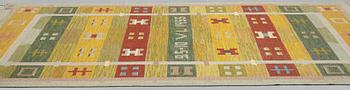 Agda Österberg, matto, flat weave, ca 335,5-338 x 182,5 cm, woven 25-10 VL 1955 and AÖ.