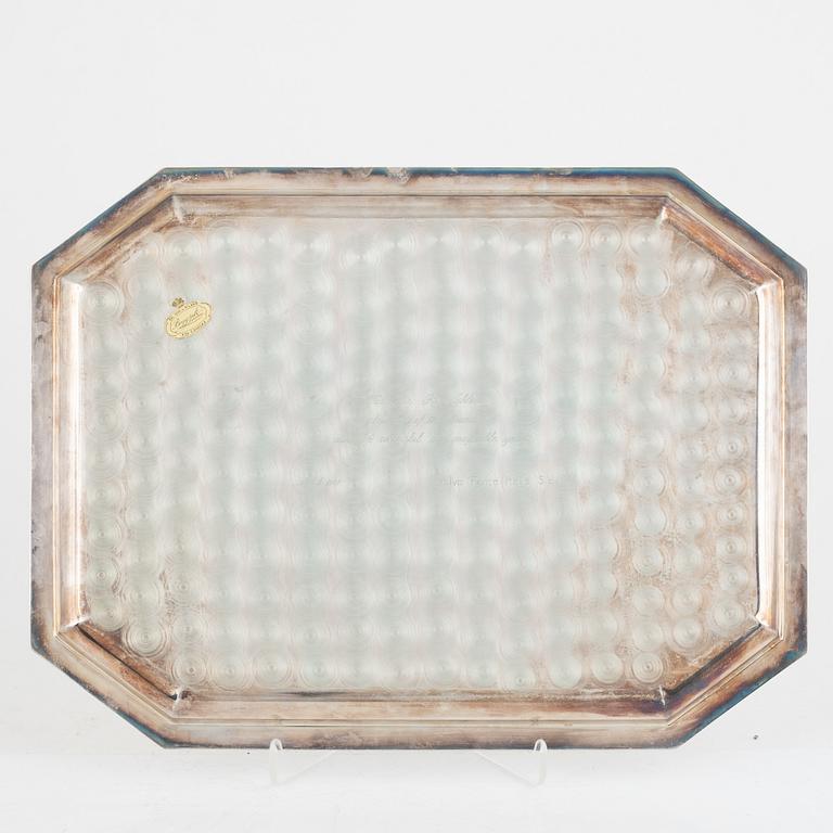 A silver tray, Boggiali, Italy, second half of the 20th century.