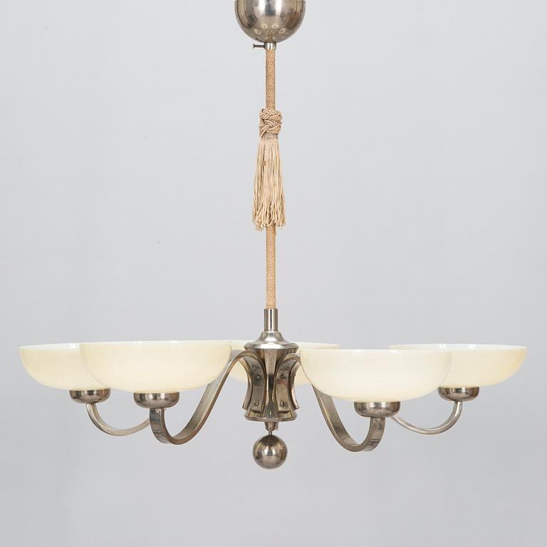 Paavo Tynell, taklampa, modell 1351/5, Taito, 1930-tal.