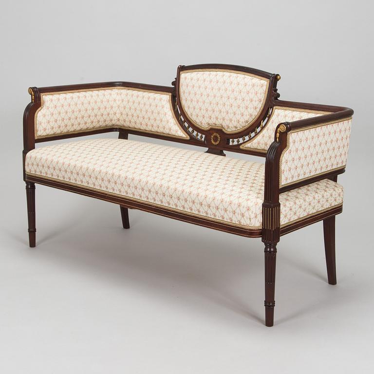 A six-piece furniture set, Nikolai Boman's, Turku, 1890s.