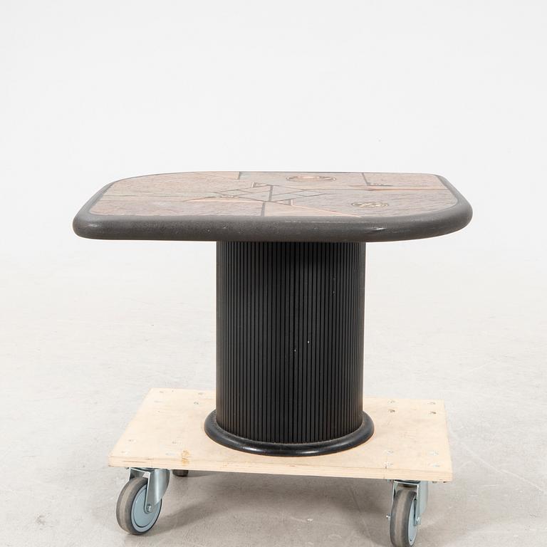 Paul Kingma, a stone coffee table signed 1970s.