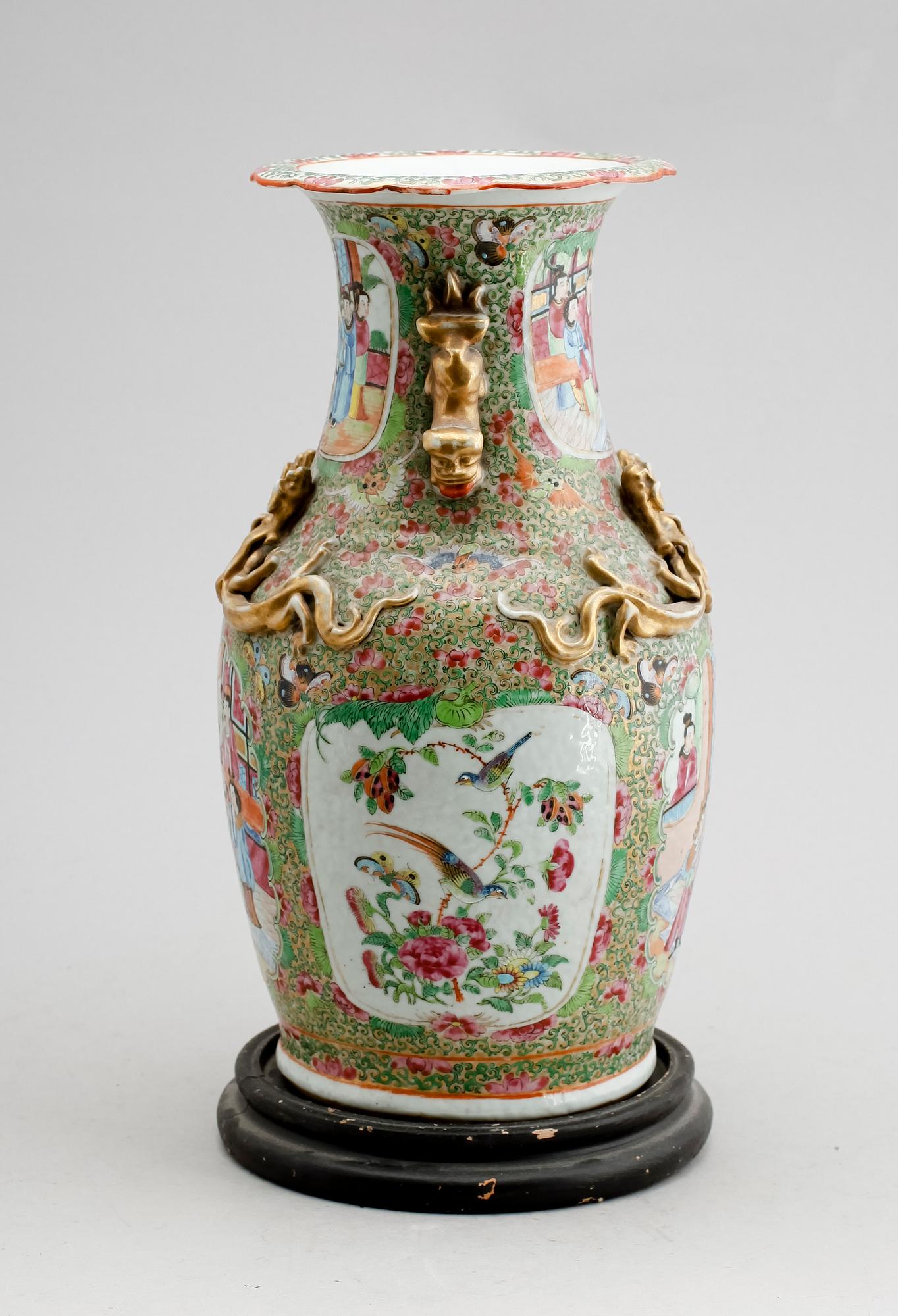 VAS, porslin, Kina, Kanton, 1800-tal.
