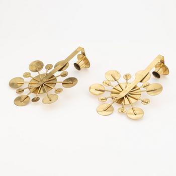 Lars Holmström, a pair of wall sconces, Firma Lars Holmström, Arvika, second half of the 20th Century.