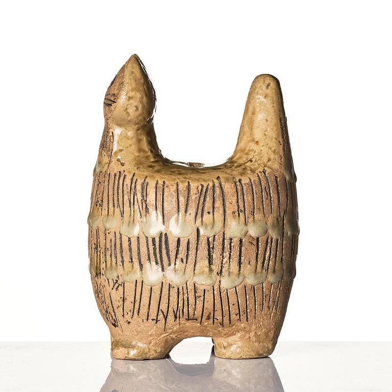 Lisa Larson, a unique stoneware sculpture/money box in the form of a cat, Gustavsberg Studio, probably 1950s.