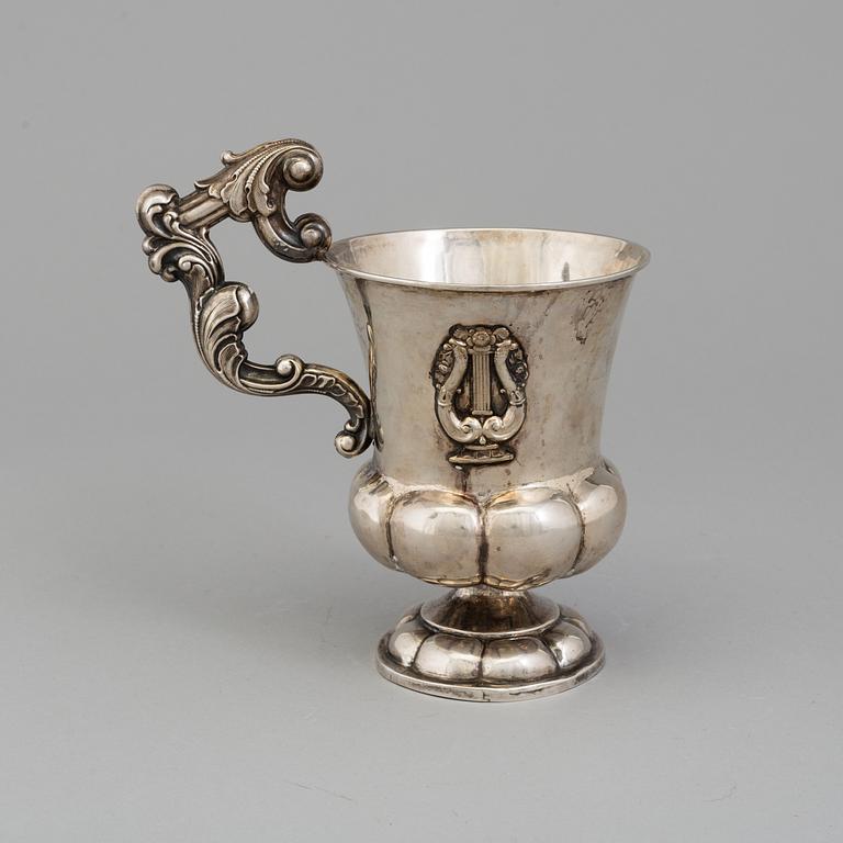 MUGG, silver, Norge, 1850.