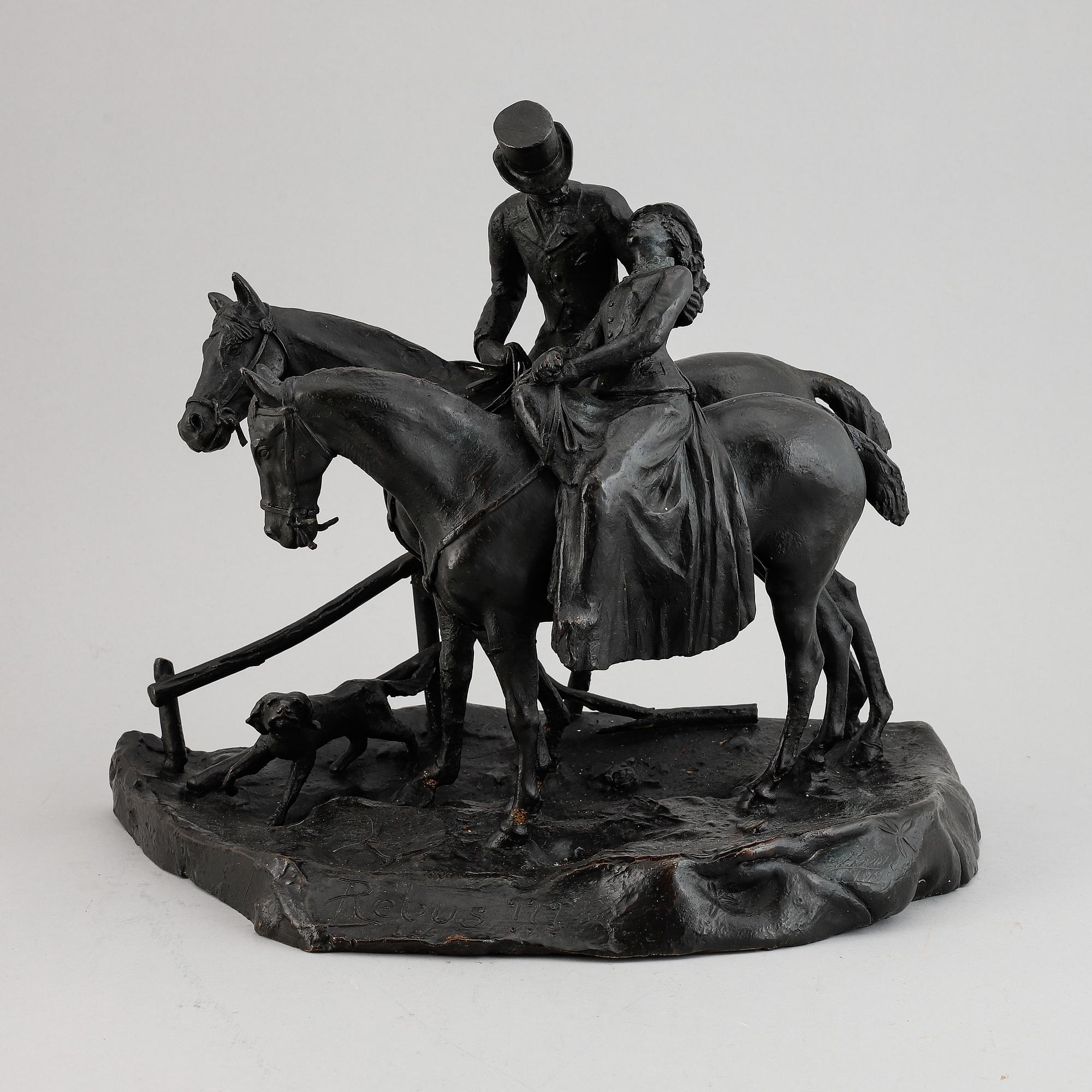 Unknown artist, sculpture, bronze.