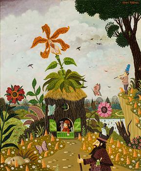 Alain Thomas, oil on panel, signed.