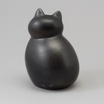 LISA LARSON, figurin, stengods, "Minikatt", K-Studion Gustavsberg.