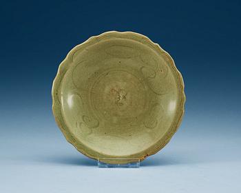 1742. A celadon glazed dish, Yuan dynasty (1271-1368).