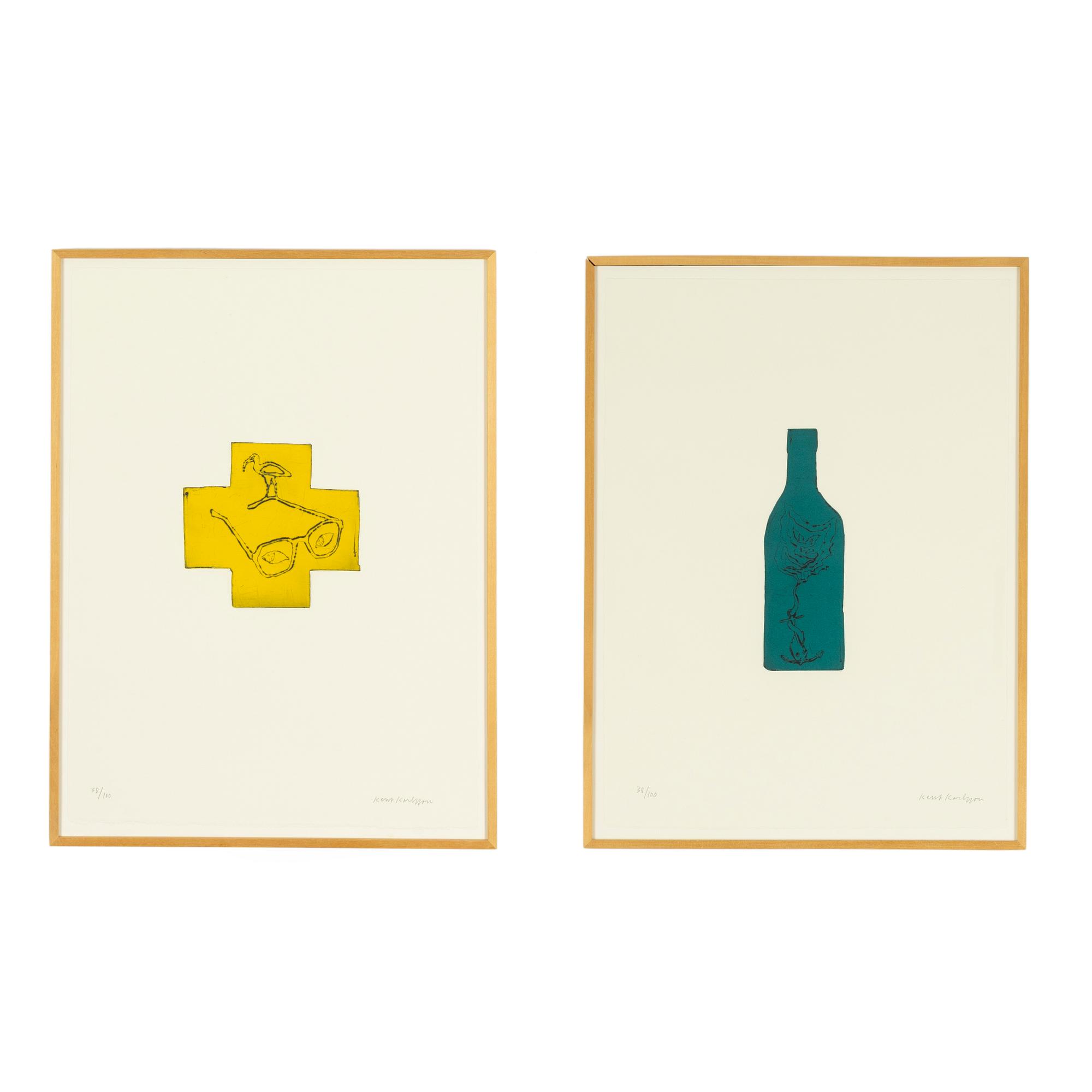 Kent Karlsson, Untitled, 2 pcs.